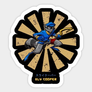 Sly Cooper Retro Japanese Sticker